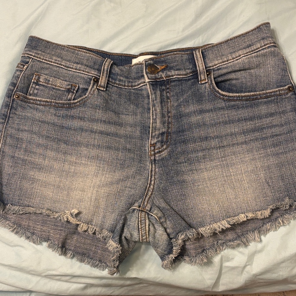 Pistola 29 Denim Frayed Hem Jean Shorts